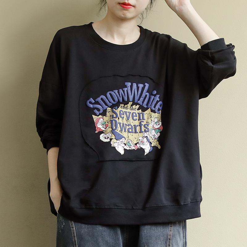 Printed All-match Casual Sweatshirt