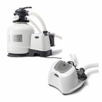 intex 3000 gph pool sand filter pump w/krystal clear saltwater system