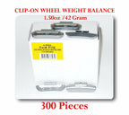 300 Pcs P Style Clip-on Wheel Weight  1.50oz 42 gram  P150 Total 450 oz