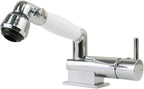 Scandvik 14417P Minimalistic Pull Out Shower Mixer with Water Conservation Valve Sprayer Handle & 5' Chrome Hose