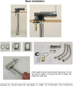 Scandvik 14417P Minimalistic Pull Out Shower Mixer with Water Conservation Valve Sprayer Handle & 5' Chrome Hose