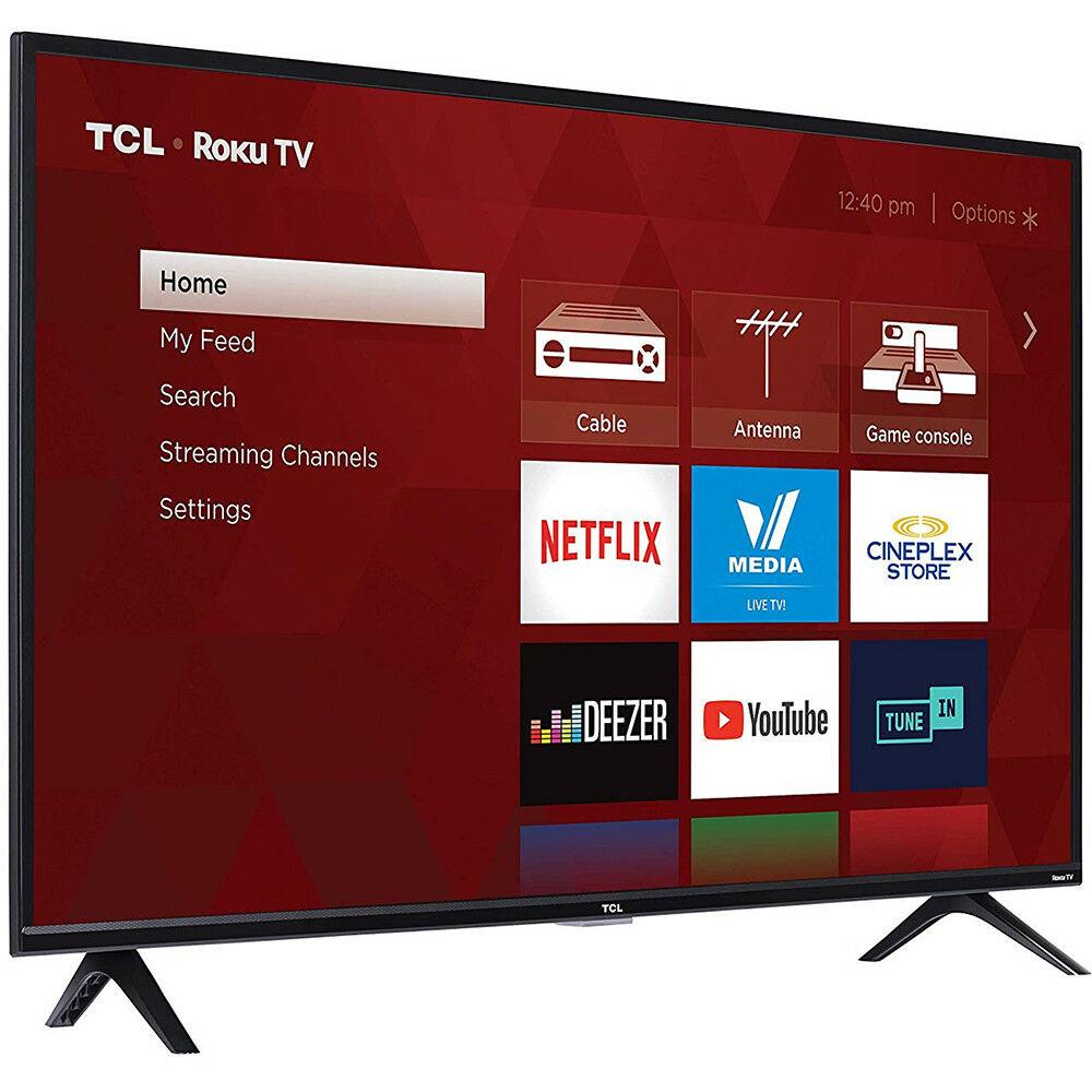tcl 40" 1080p hd led 3-series dual-band wi-fi roku smart tv w/ 60hz refresh rate