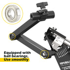 [Updated] Lawn Mower Blade Sharpener 15°-45° Adjustable Frame with Ball Bearing Manufacture Handle for Right &amp; Left Hand Blades, Use with Angle Grinder, Black