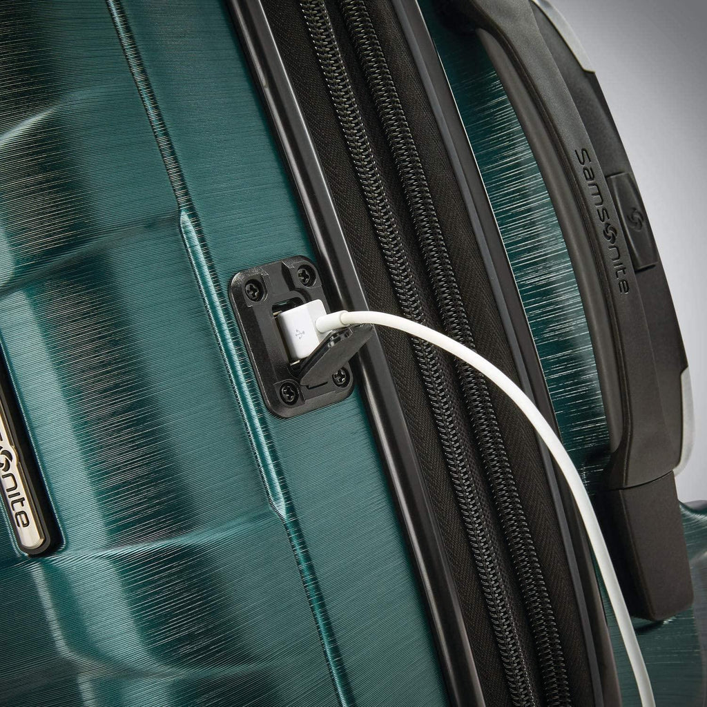 Centric 2 Hardside Expandable Luggage with Spinner Wheels, Emerald Green, Carry-On 20-Inch