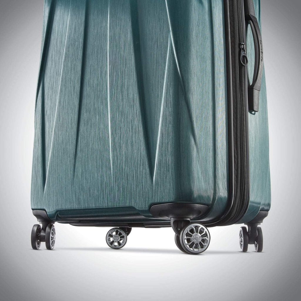 Centric 2 Hardside Expandable Luggage with Spinner Wheels, Emerald Green, Checked-Large 28-Inch