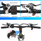 Aceshin 26'' Electric Bike, Electric Bicycle with 36V 8Ah Removable LarCapacity Lithium-Ion Battery, 250W Motor and Professional 21 Speed Gear