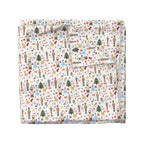 Cotton Sateen Duvet Cover, Twin - Winter Dreams Nutcracker Toy Red Tree Christmas Ballerina Ballet Cloth Print Custom Bedding by Spoonflower