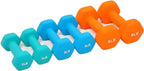 Neoprene Coated Dumbbell Hand Weight Set 3lbs 5lbs 8lbs with Stand
