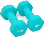 Neoprene Coated Dumbbell Hand Weight Set 3lbs 5lbs 8lbs with Stand