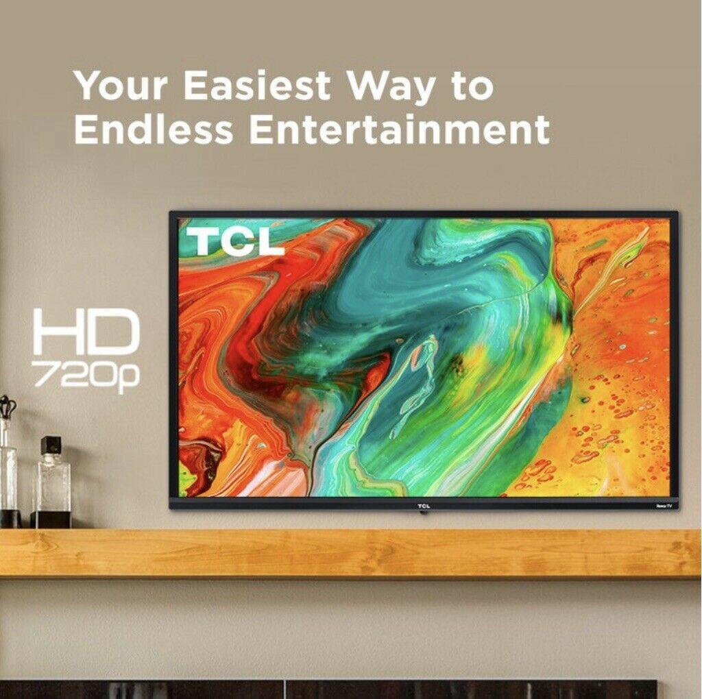 tcl 32" class 720p hd led roku smart tv 3 series 32s331