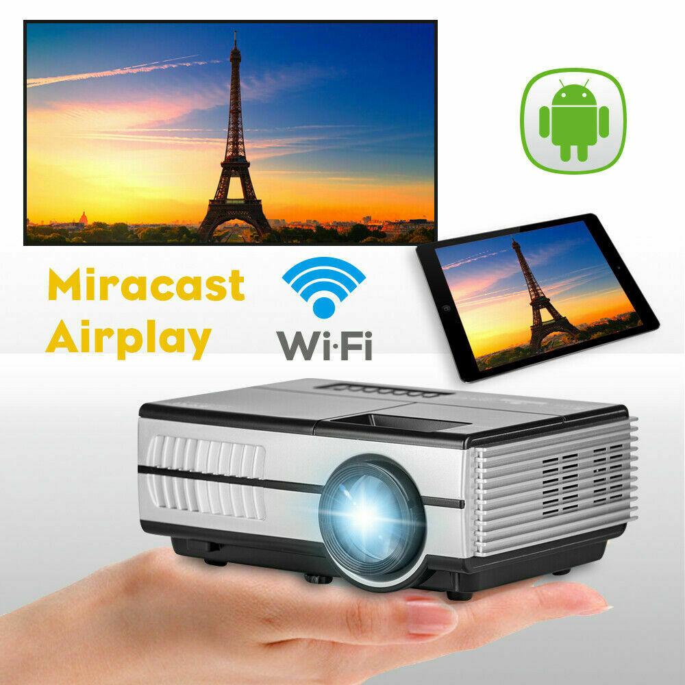 led wifi smart projector 1080p home theater proyector airplay wireless party tv