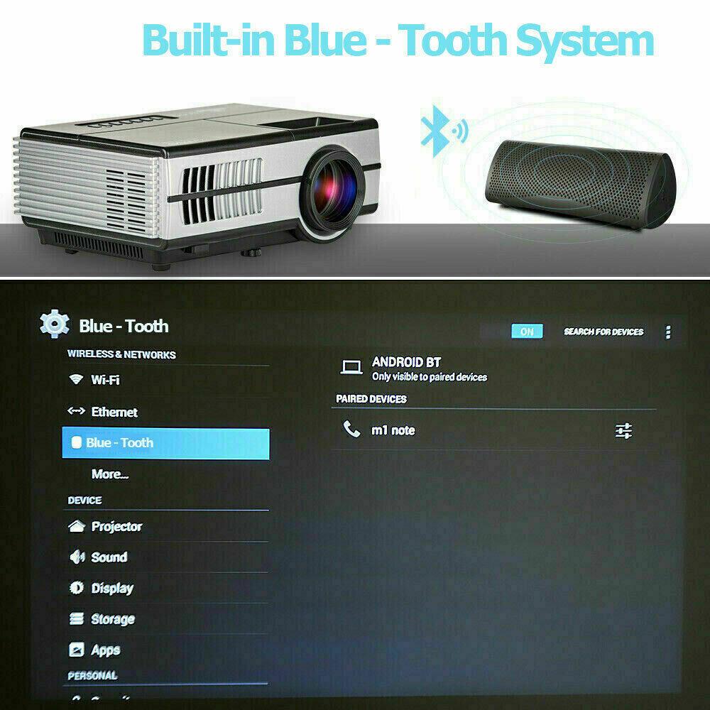 led wifi smart projector 1080p home theater proyector airplay wireless party tv