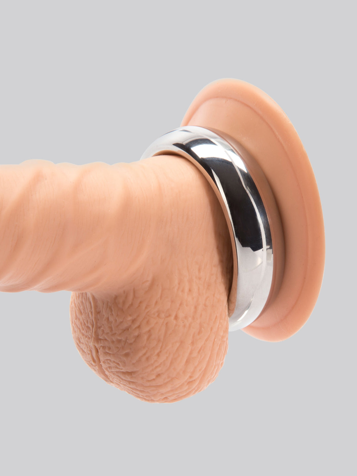 DOMINIX Deluxe 1.9 Inch Stainless Steel Donut Cock Ring, Silver