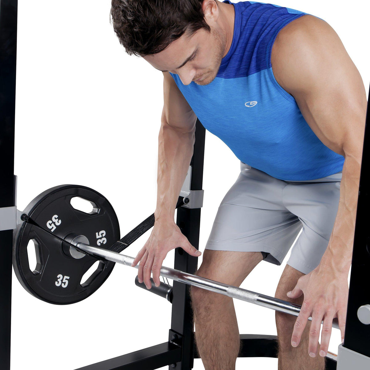 Marcy Pro Full Caand Weight Bench Personal Home Gym Total Body Workout System