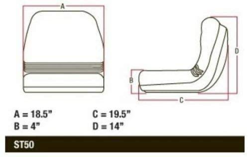 ppp compatible with john deere am123666 seat fits f510 f525 240 245 260 265 285 320 325 335 345