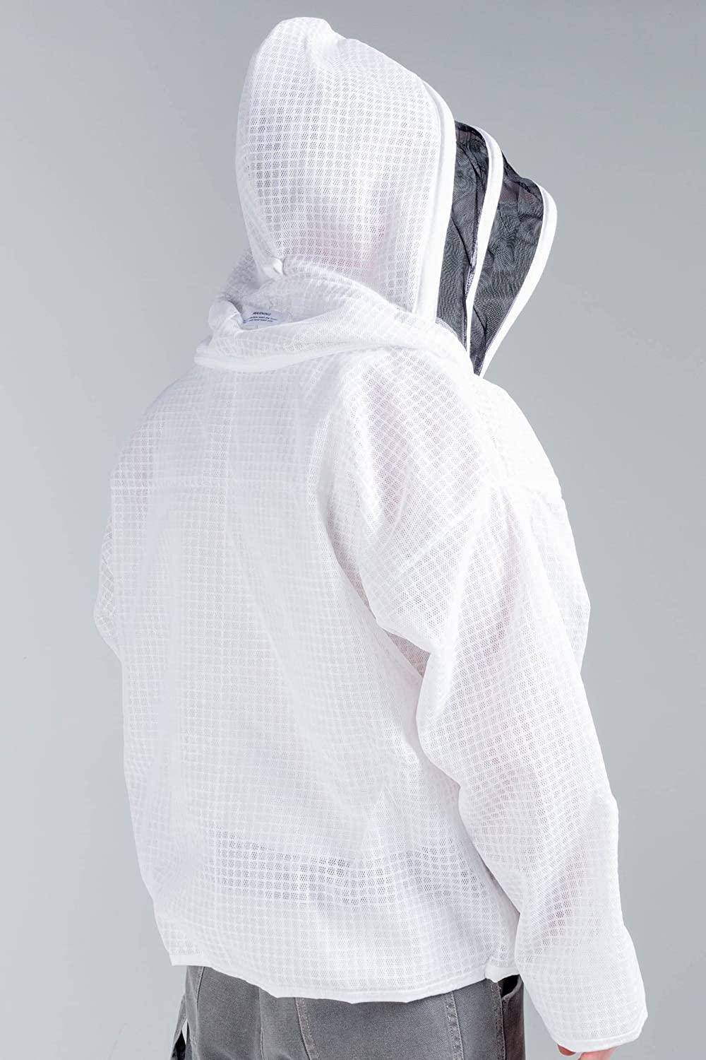 eco-keeper premium beekeeping protective vented bee hooded jacket