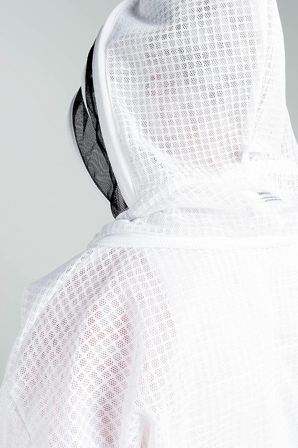 eco-keeper premium beekeeping protective vented bee hooded jacket