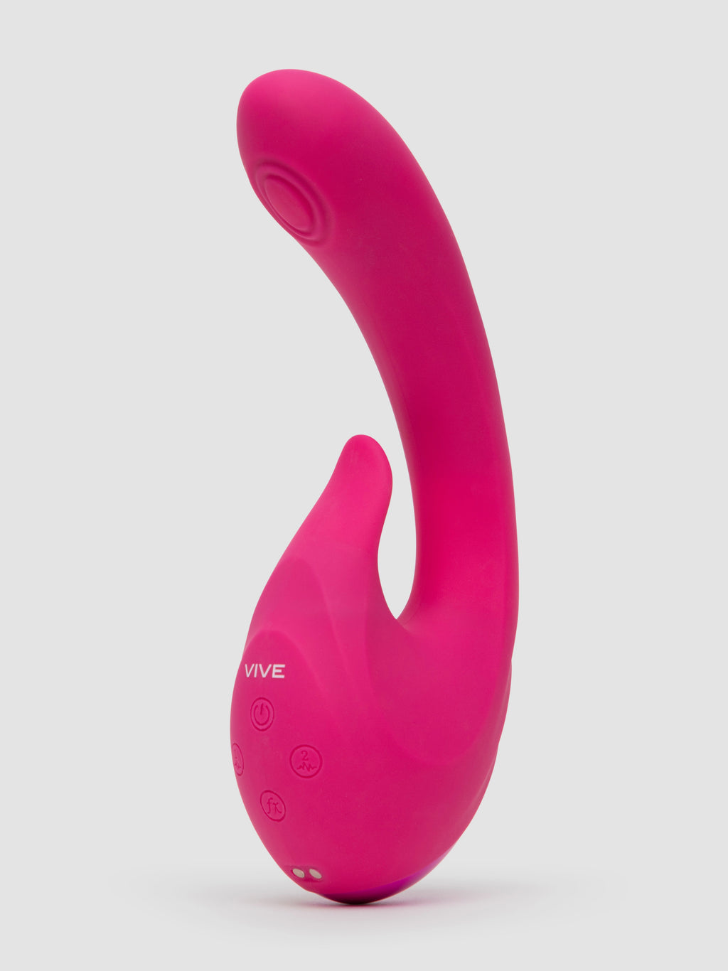 Vive MIKI Rechargeable Pulsing and Flickering Silicone Rabbit Vibrator, Pink
