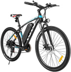 VIVI 26/27.5 Inches Electric Bike 350W Mountain Bike Electric Bicycle Ebike with 36V/10.4Ah Removable Battery E-Bike 25MPH 21 Speed Gears Electric Bike for Adults Commuter Bike