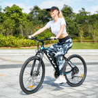 VIVI 26/27.5 Inches Electric Bike 350W Mountain Bike Electric Bicycle Ebike with 36V/10.4Ah Removable Battery E-Bike 25MPH 21 Speed Gears Electric Bike for Adults Commuter Bike
