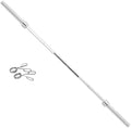 Fitness Gear 7' Olympic chrome bar &amp; two spring clips
