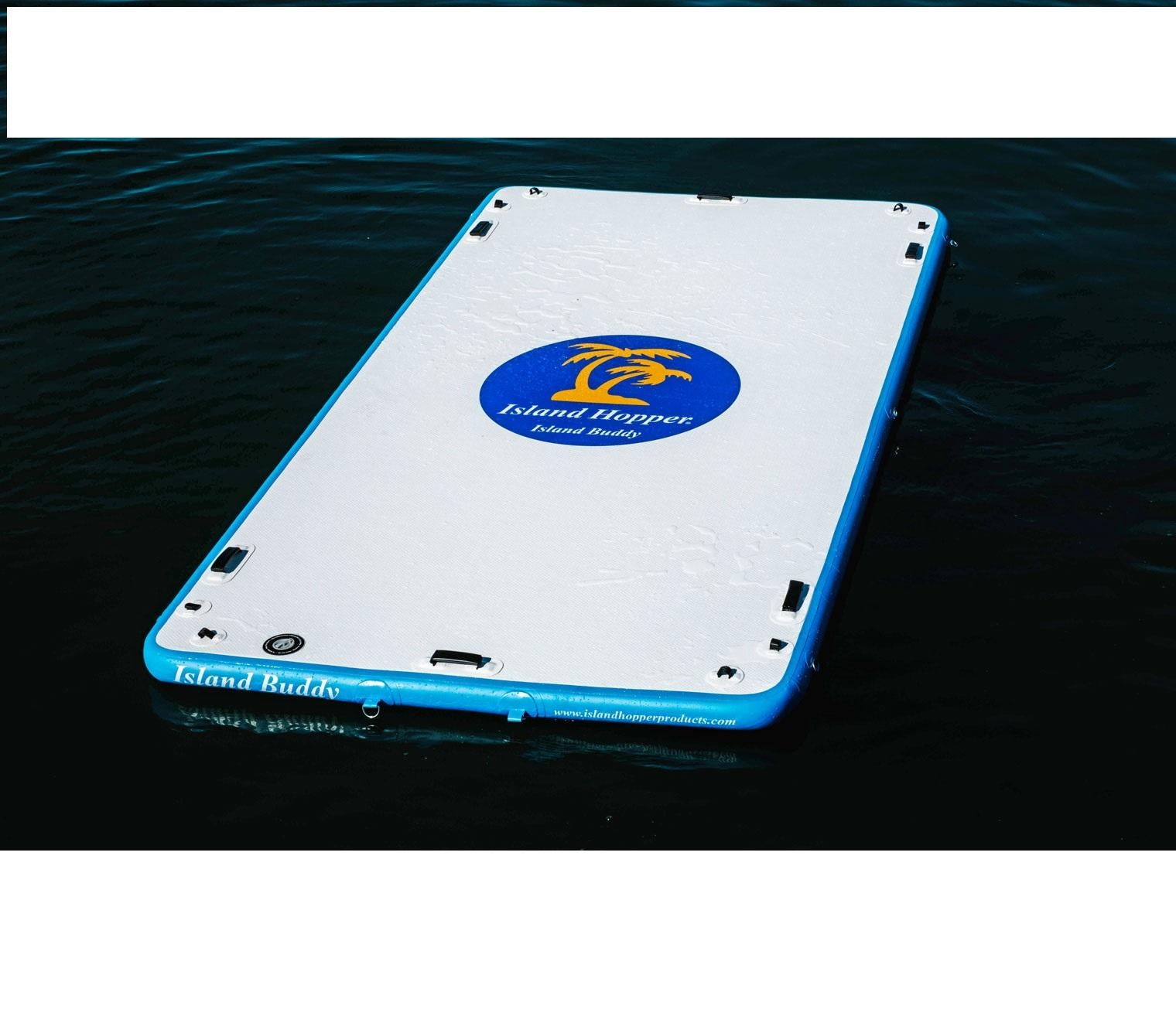 Island Hopper Buddy 12 Foot Inflatable Swimming Water Platform