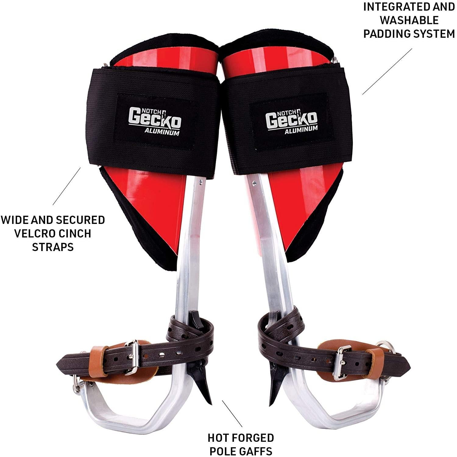 Notch GeckoClassic Aluminum Climbers (Pole Gaffs) with Straps