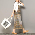 Cotton Printed Loose Casual Jumpsuit