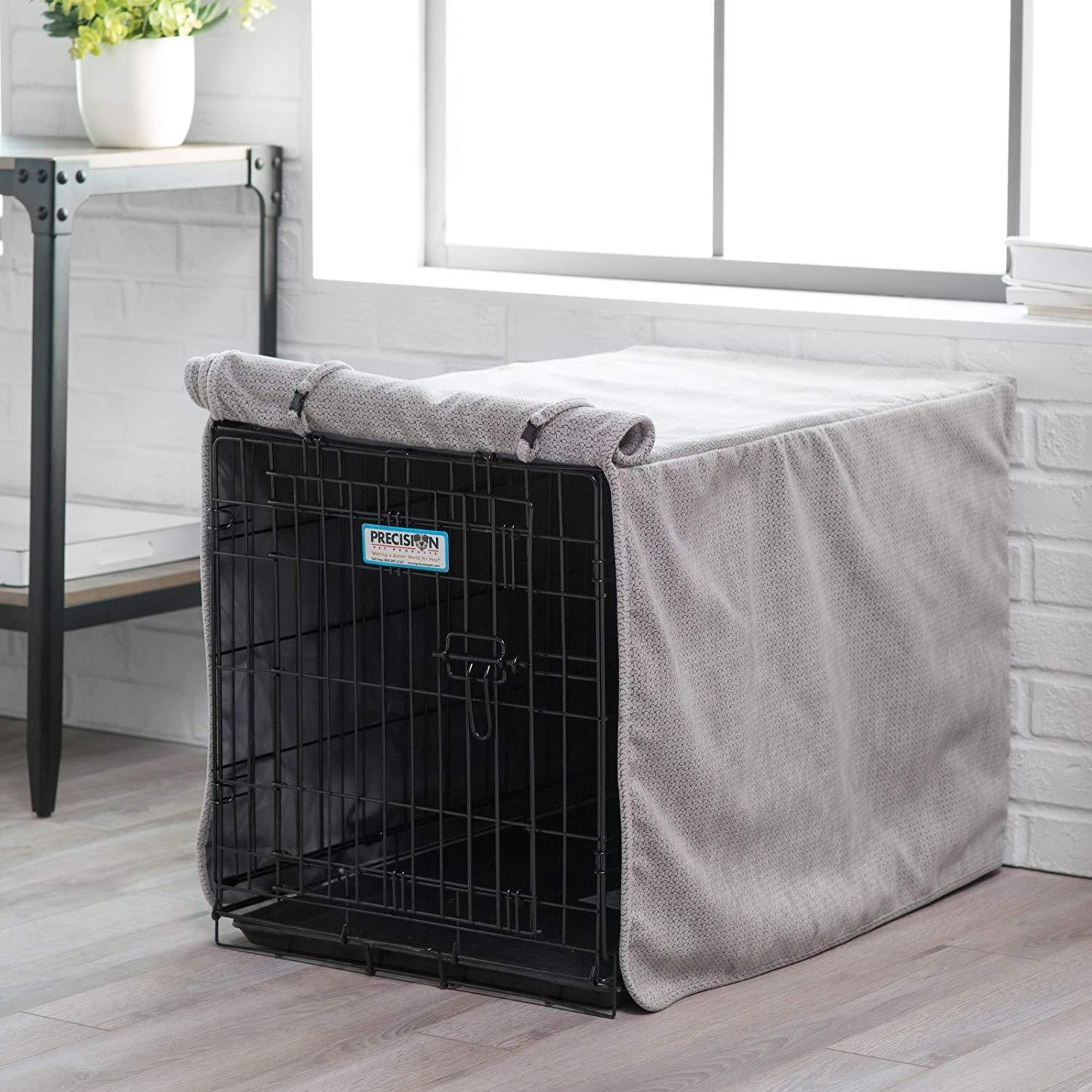 Bowsers Luxury Crate Cover, Medium, Herringbone