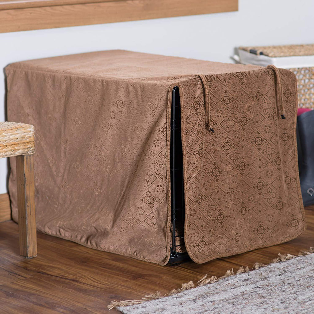 Bowsers Luxury Crate Cover, Large, Courtyard Grey