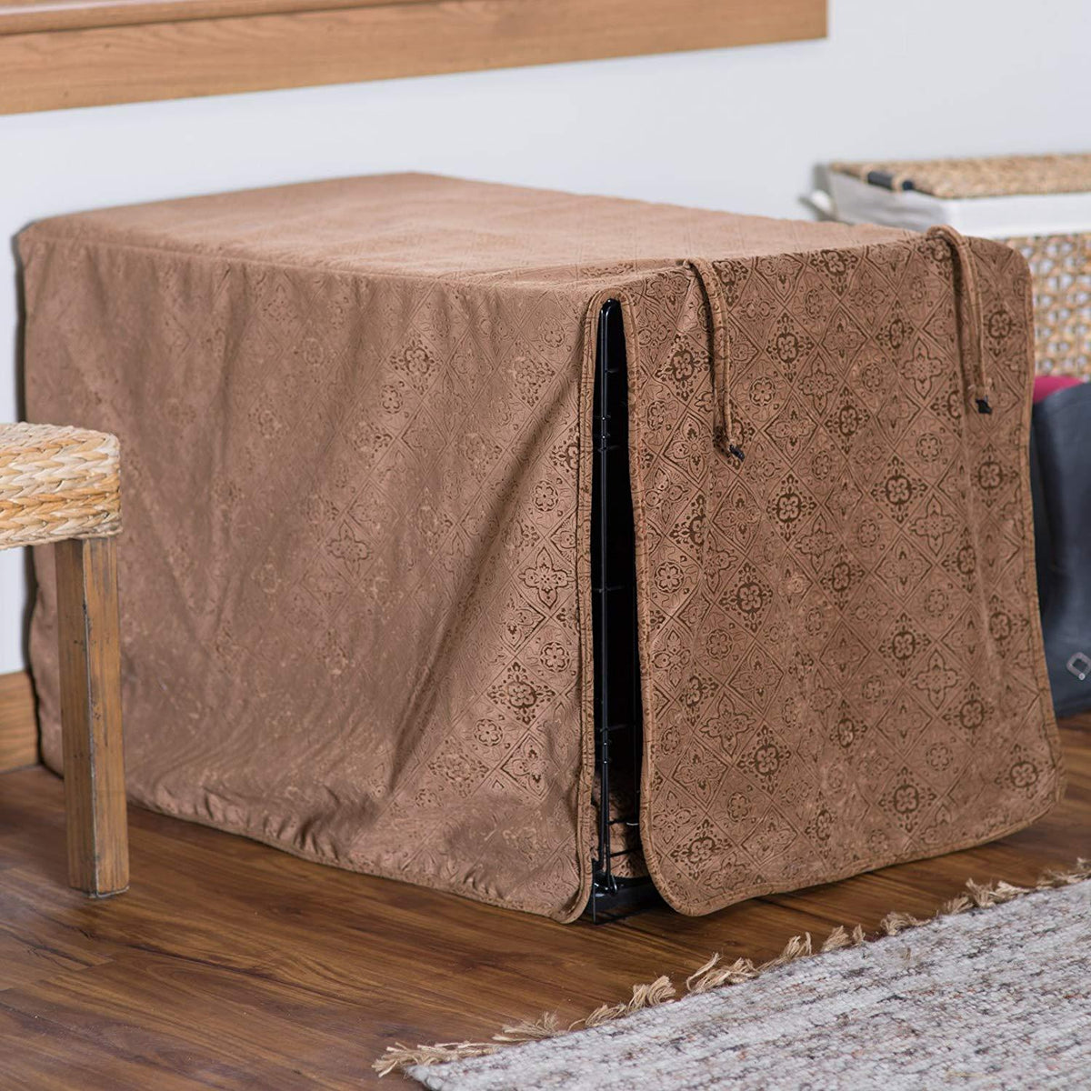 Bowsers Luxury Crate Cover, Large, Flax