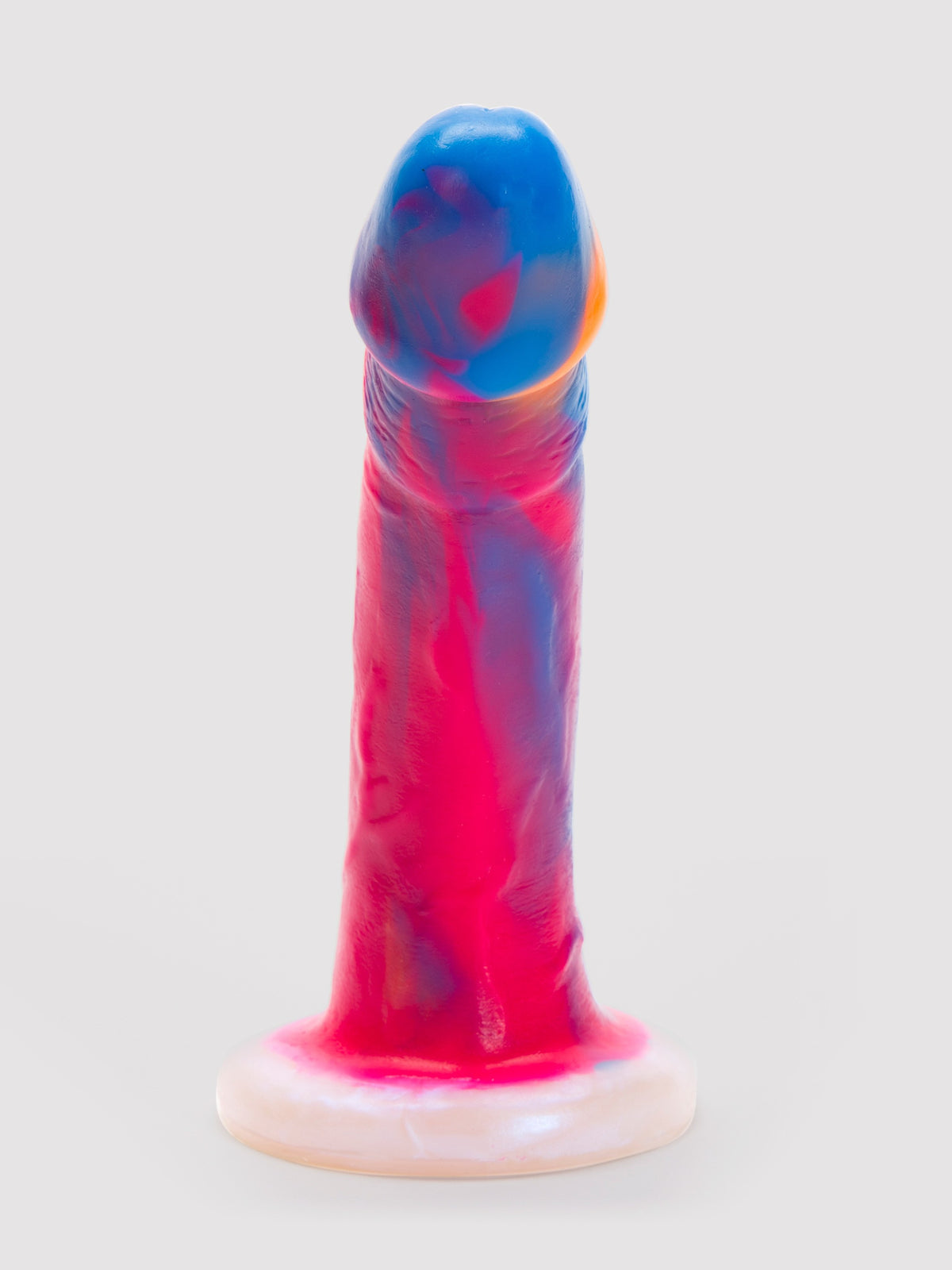 Vixen Mustang VixSkin Bright Realistic Suction Cup Dildo 6.5 Inch, Rainbow | Rainbow