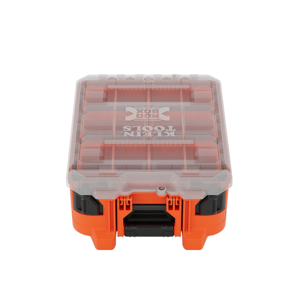 54500MBX MODbox Tall Compartment Box, Half-Width Tool Organizer, Small Parts Tool Box with 10 Compartments, 4 Removable Bins, Stackable Module