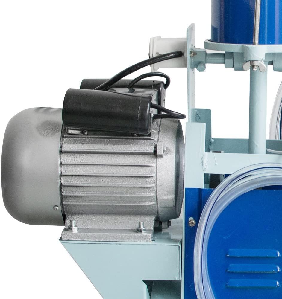 denshine electric milking machine 25l milking milker portable milking machine for cow ewe milk sheep milker for farm with stainless steel bucket, 1440rmp/min agricultural milking machine