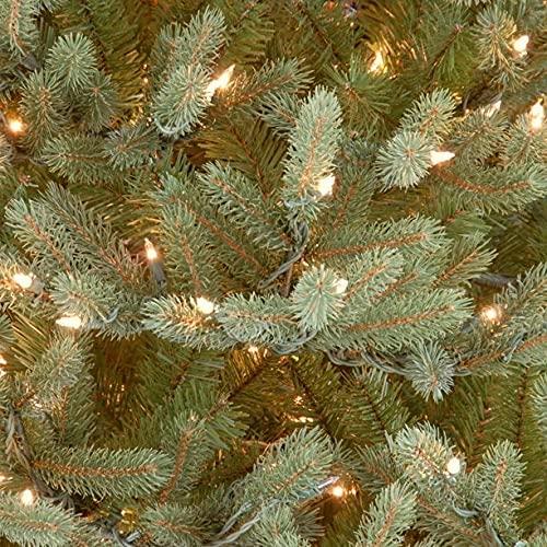 Joedot 7.5’ Pre-Lit Noble Fir Slim Artificial Christmas Tree - Clear Lights