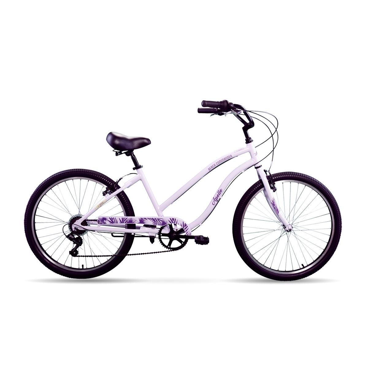 Apollo Beach Commander 26 inch, 7 Speed Cruiser Bike, Lavender