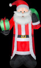 Airblown Inflatables Santa with Fuzzy Plush Fabric,8 ft.