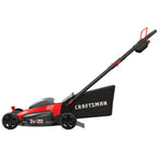 V20 20 in Lawn Mower, 2 x 5Ah Batteries and 2 Chargers Included, High Effeciency Brushless Motor, Push Mower, Up to 50 Min of Runtime, Lightweight, Grass Bag, Low Profile (CMCMW220P2)