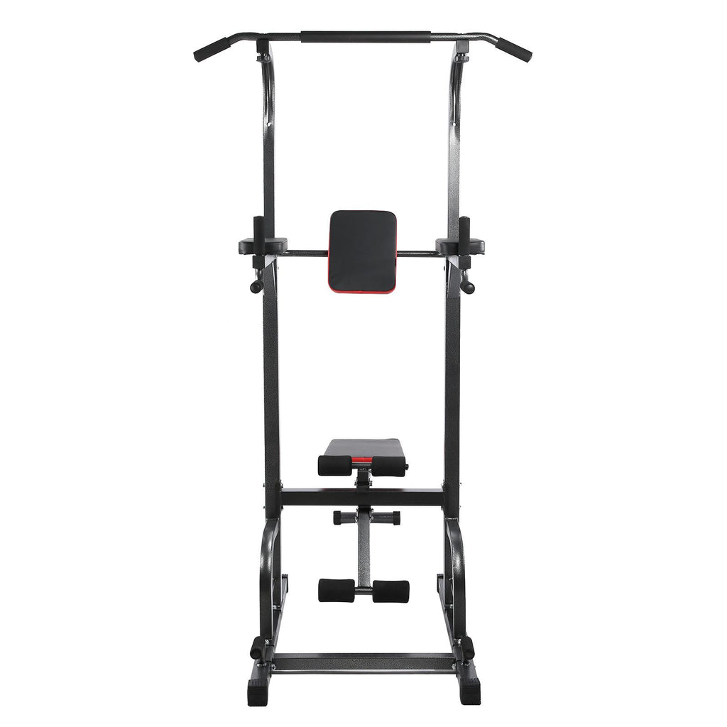 Multifunction Pull-Up Bar Bracket with Foldable supine board Bench 6 Adjustable Height Fitness Equipment