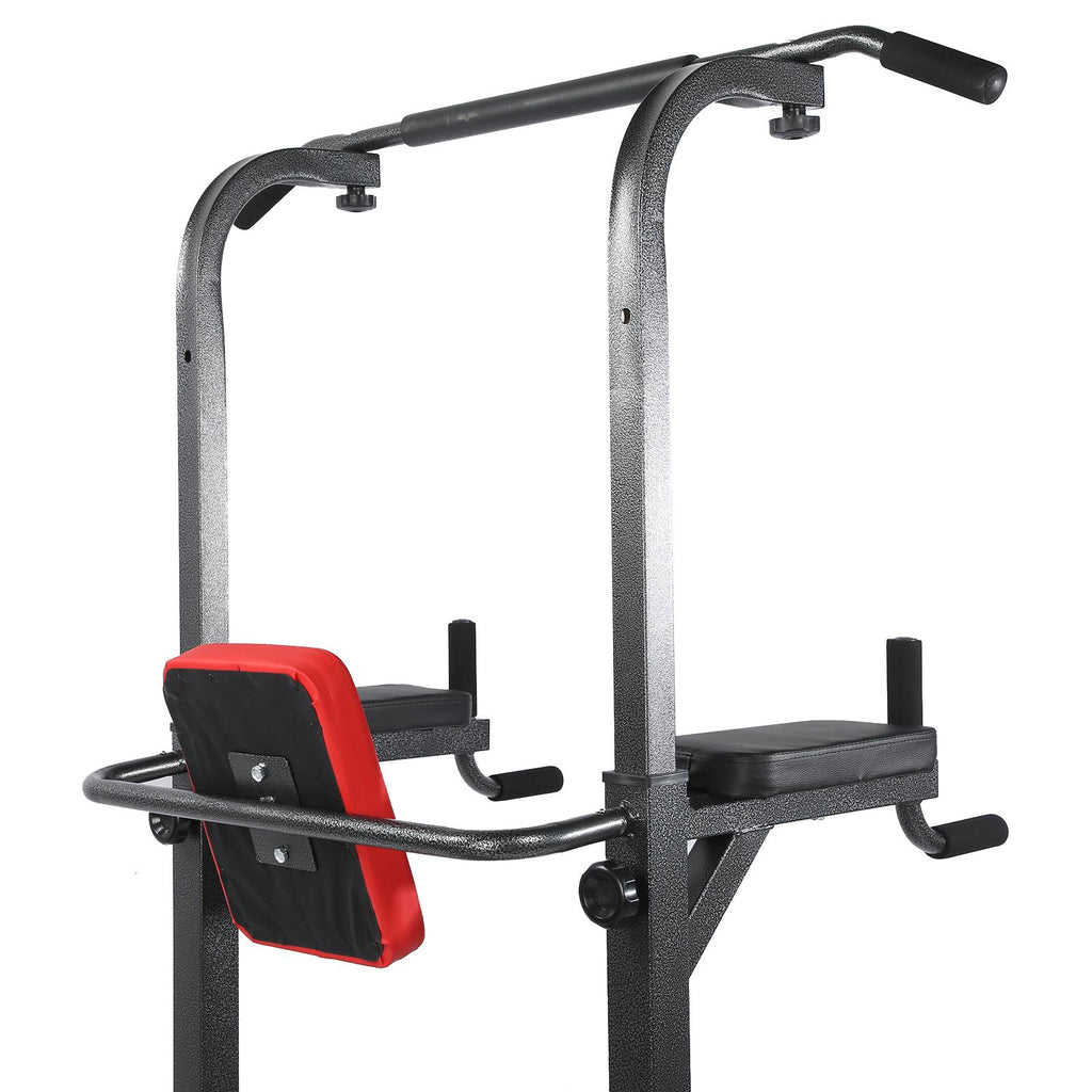Multifunction Pull-Up Bar Bracket with Foldable supine board Bench 6 Adjustable Height Fitness Equipment