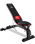 MaxKare Weight Bench Adjustable with 1000lbs Load Capacity 9+3 Levels Adjustable For Strength Training