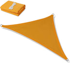 Jneaicn Shade Sail Waterproof Sun Canopy Triangle 23'x 23'x 23' Shade Sails UV Block for Patio Backyard Lawn Yard in Color Goose Yellow