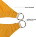 Jneaicn Shade Sail Waterproof Sun Canopy Triangle 23'x 23'x 23' Shade Sails UV Block for Patio Backyard Lawn Yard in Color Goose Yellow