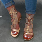 Ladies Rhinestone Butterfly Sandals