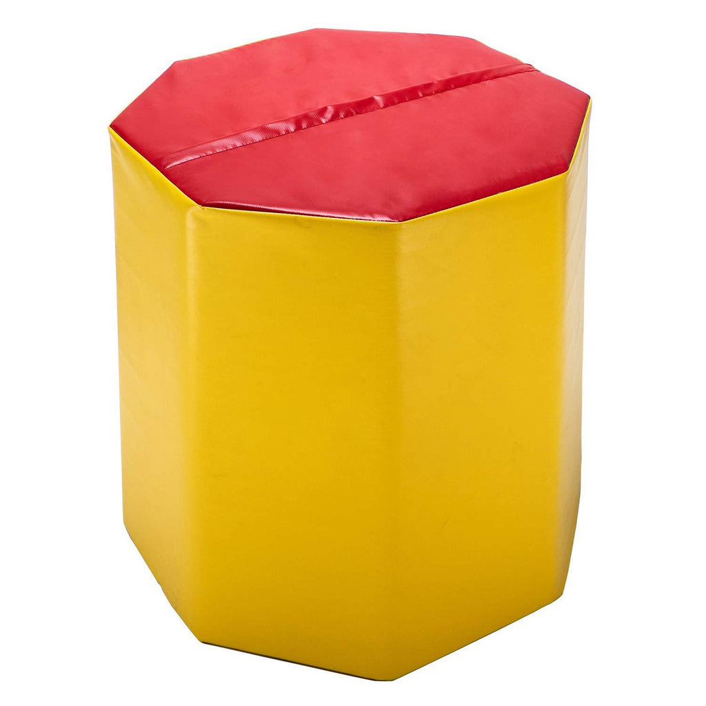 Ktaxon 24"x24"x26" Kids Gymnastics Octagonal Mat Tumbler, Yellow Red