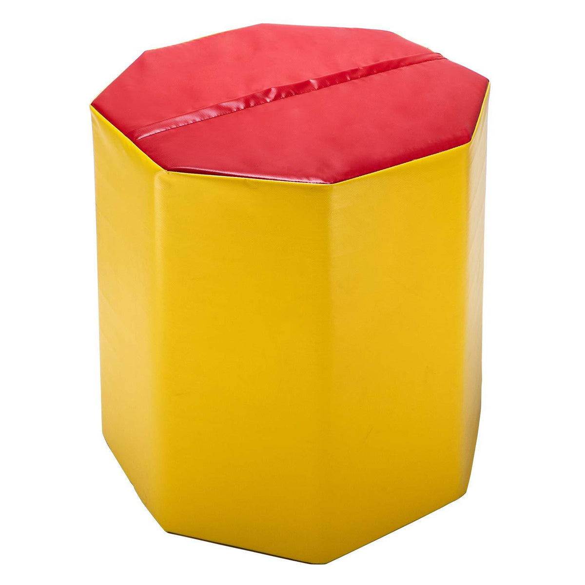 Ktaxon 24"x24"x26" Kids Gymnastics Octagonal Mat Tumbler, Yellow Red