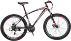 OBK 27.5 Wheels Mountain Bike Daul Disc Brakes 21 Speed Mens Bicycle Front Suspension MTB