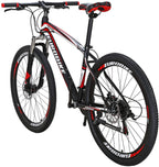OBK 27.5 Wheels Mountain Bike Daul Disc Brakes 21 Speed Mens Bicycle Front Suspension MTB