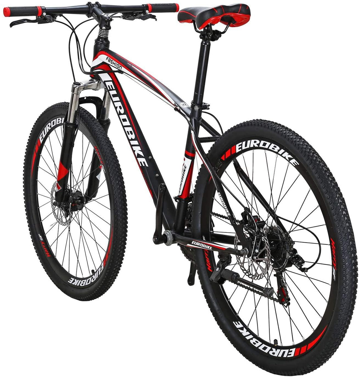 OBK 27.5 Wheels Mountain Bike Daul Disc Brakes 21 Speed Mens Bicycle Front Suspension MTB