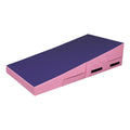 120*60*35 cm Trapezoid Gymnastics Mat Pink &amp; Purple